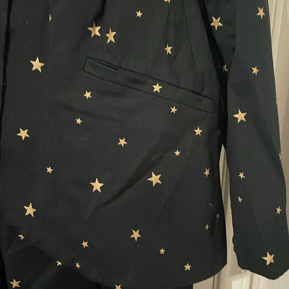NWT Modcloth Black Star-Patterned Pantsuit Size 4X/26 - Picture 6 of 10